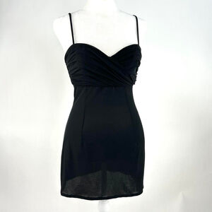 1970s-80s archival Dior black evening dress